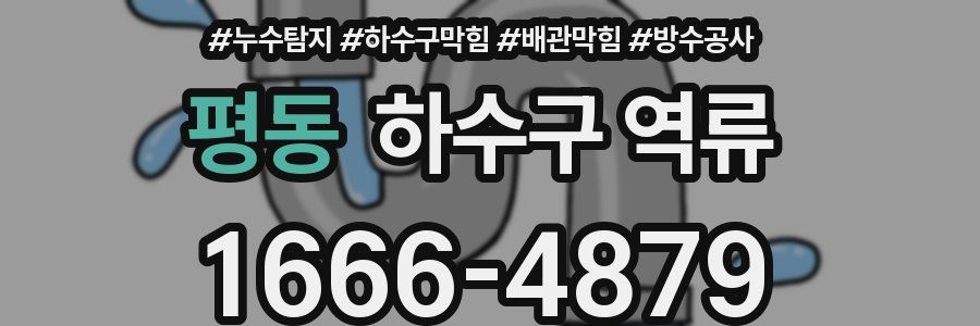 평동 하수구 역류