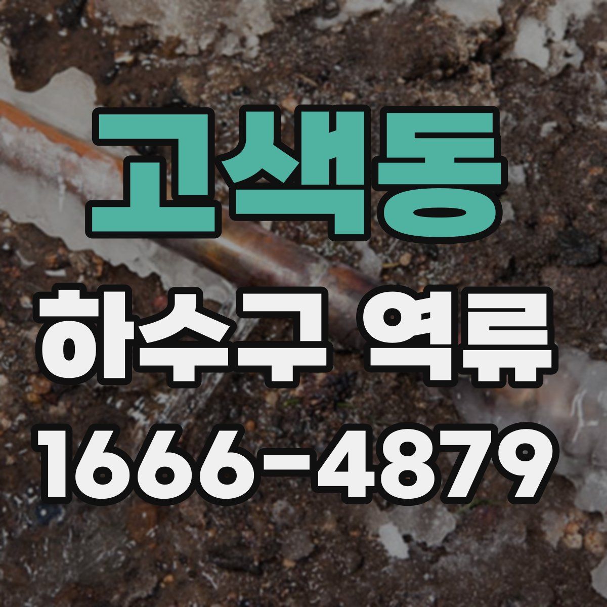 고색동 하수구 역류