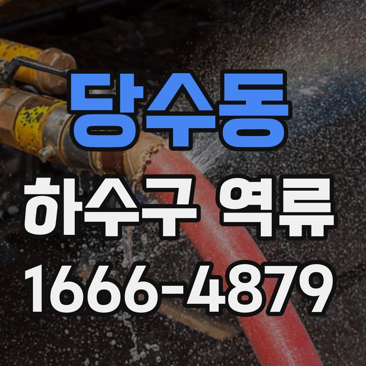 당수동 하수구 역류