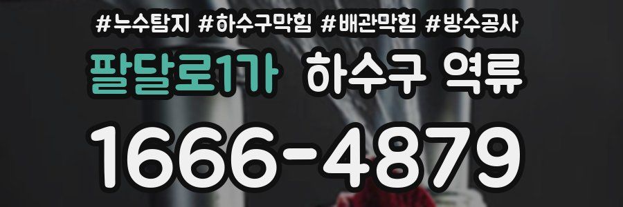 팔달로1가 하수구 역류