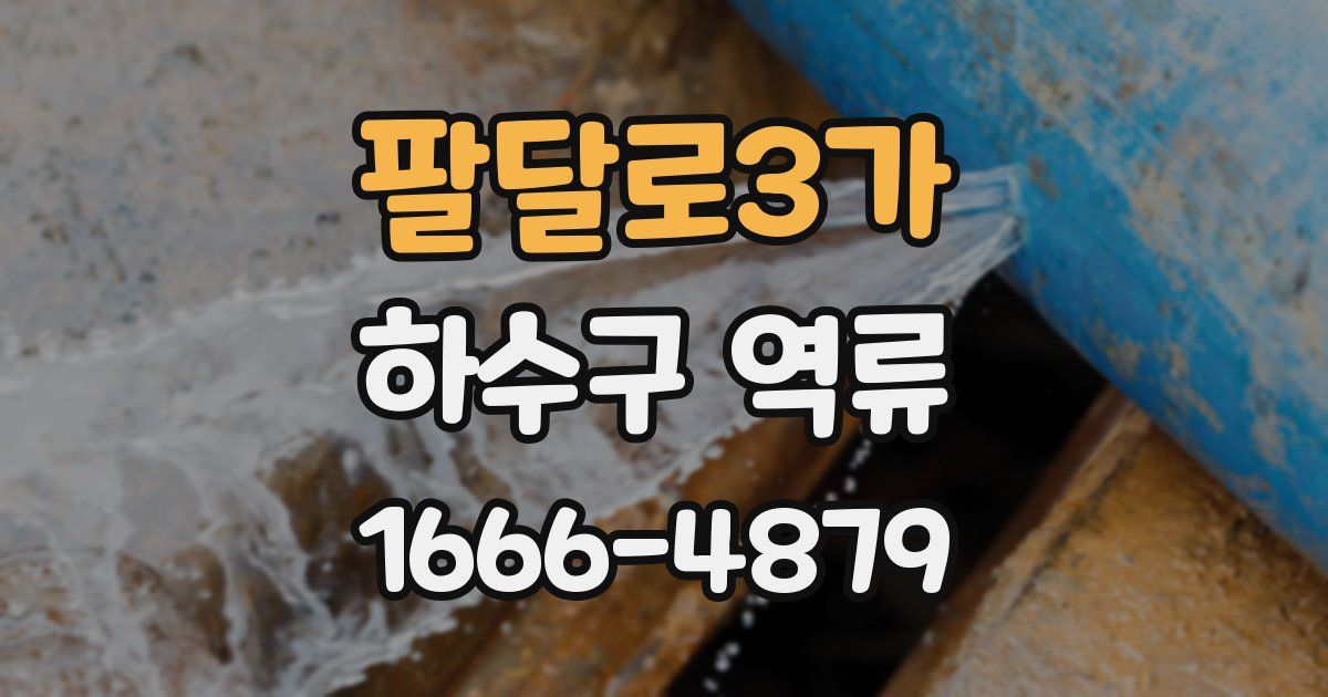 팔달로3가 하수구 역류