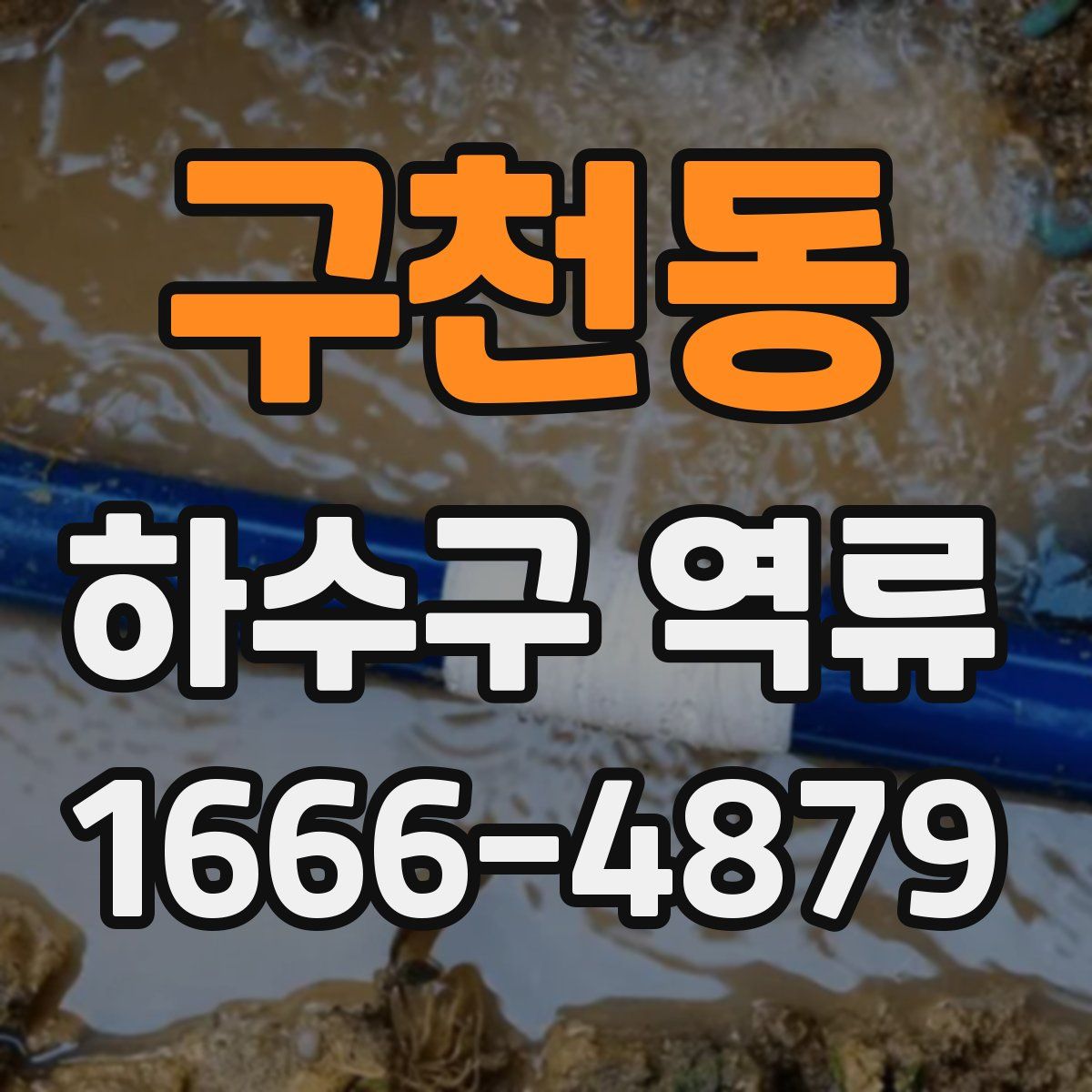 구천동 하수구 역류
