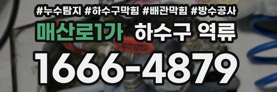 매산로1가 하수구 역류
