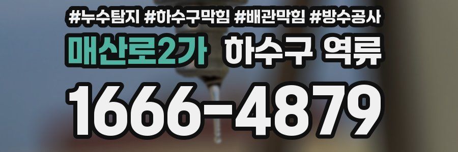 매산로2가 하수구 역류