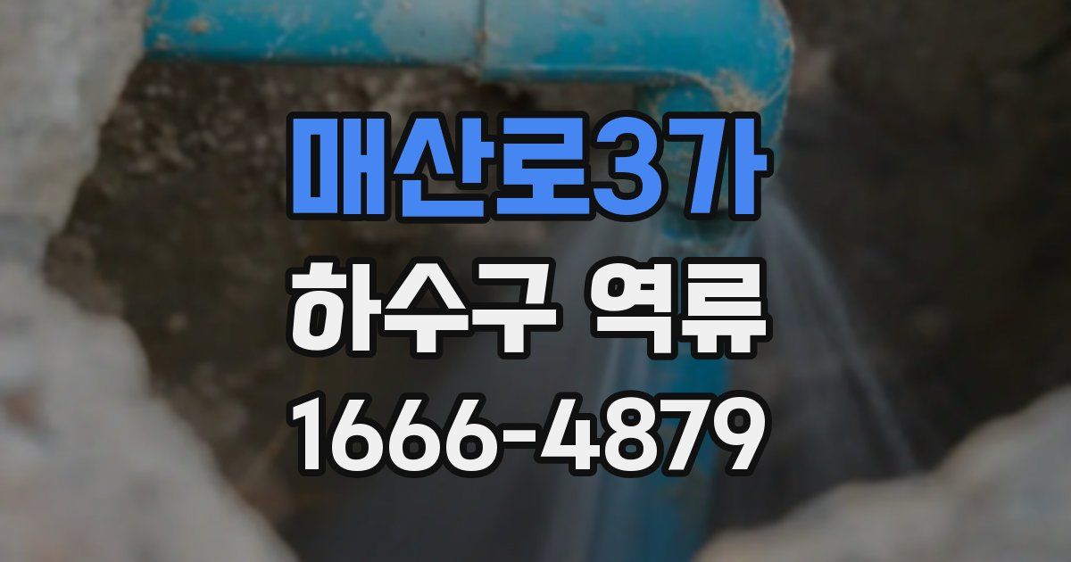 매산로3가 하수구 역류