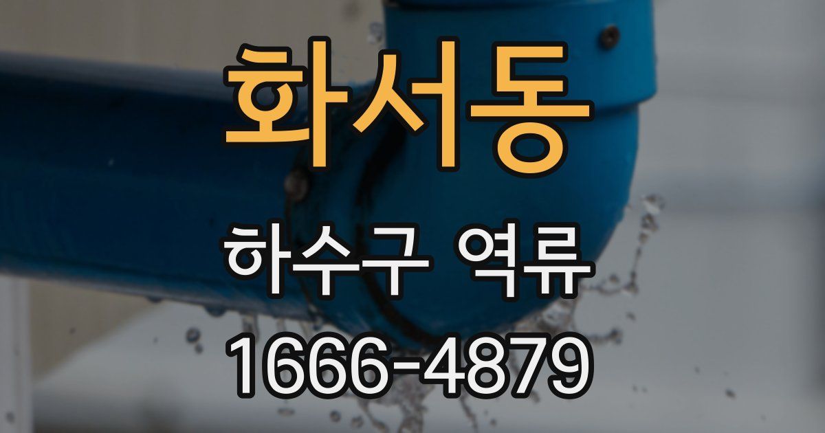화서동 하수구 역류