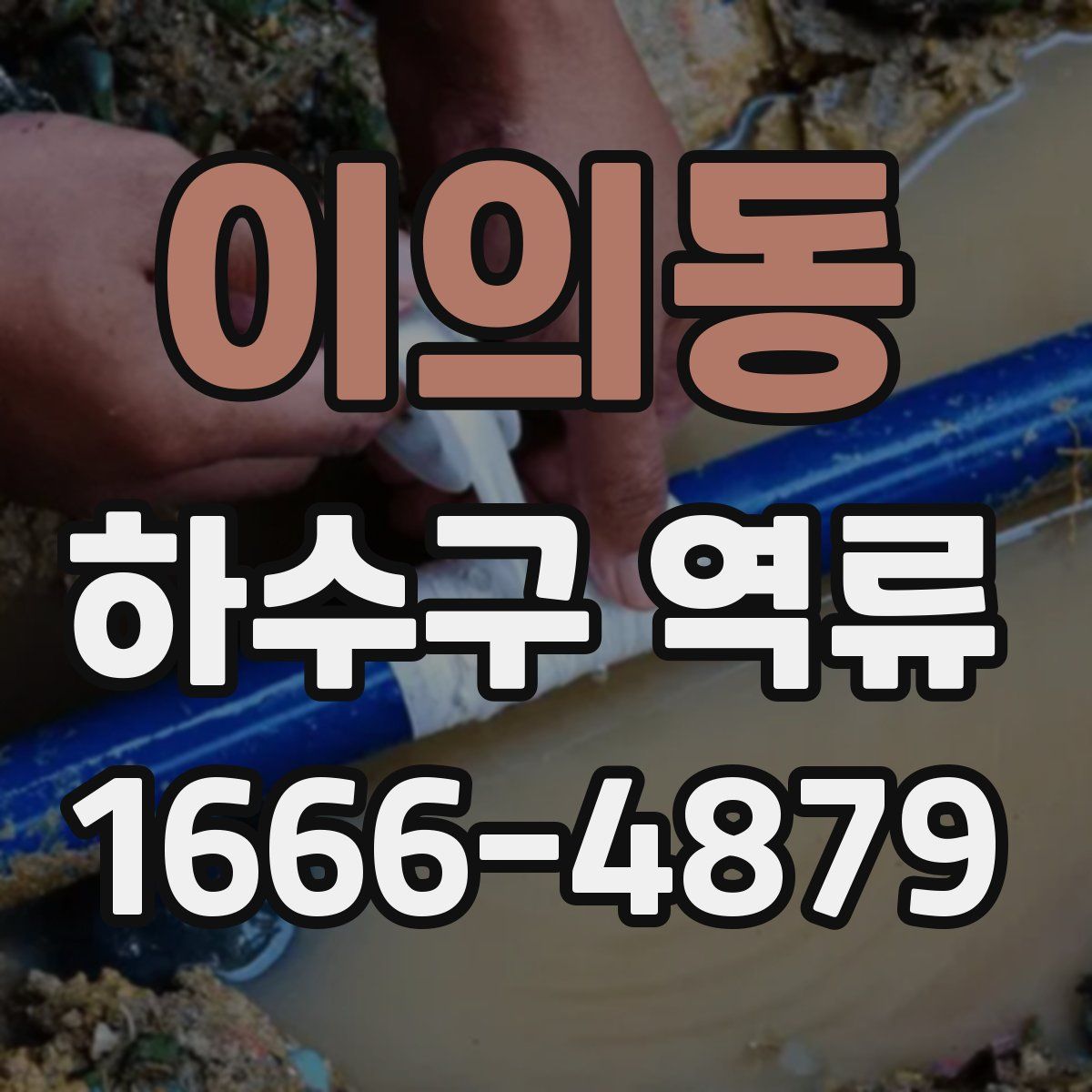이의동 하수구 역류