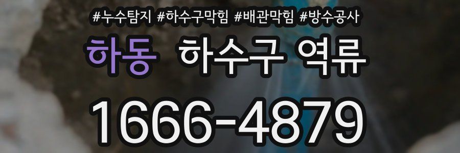 하동 하수구 역류
