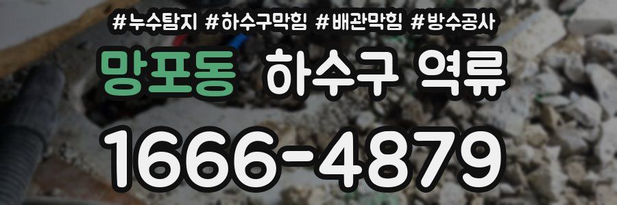 망포동 하수구 역류