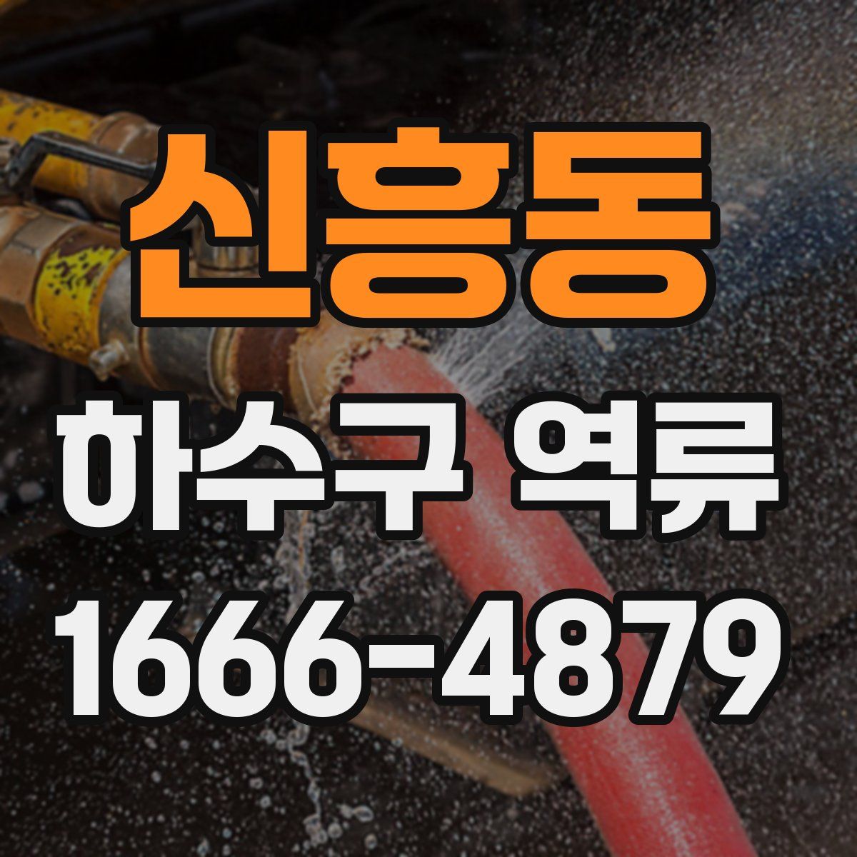 신흥동 하수구 역류
