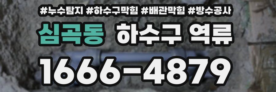 심곡동 하수구 역류