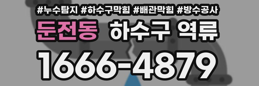 둔전동 하수구 역류