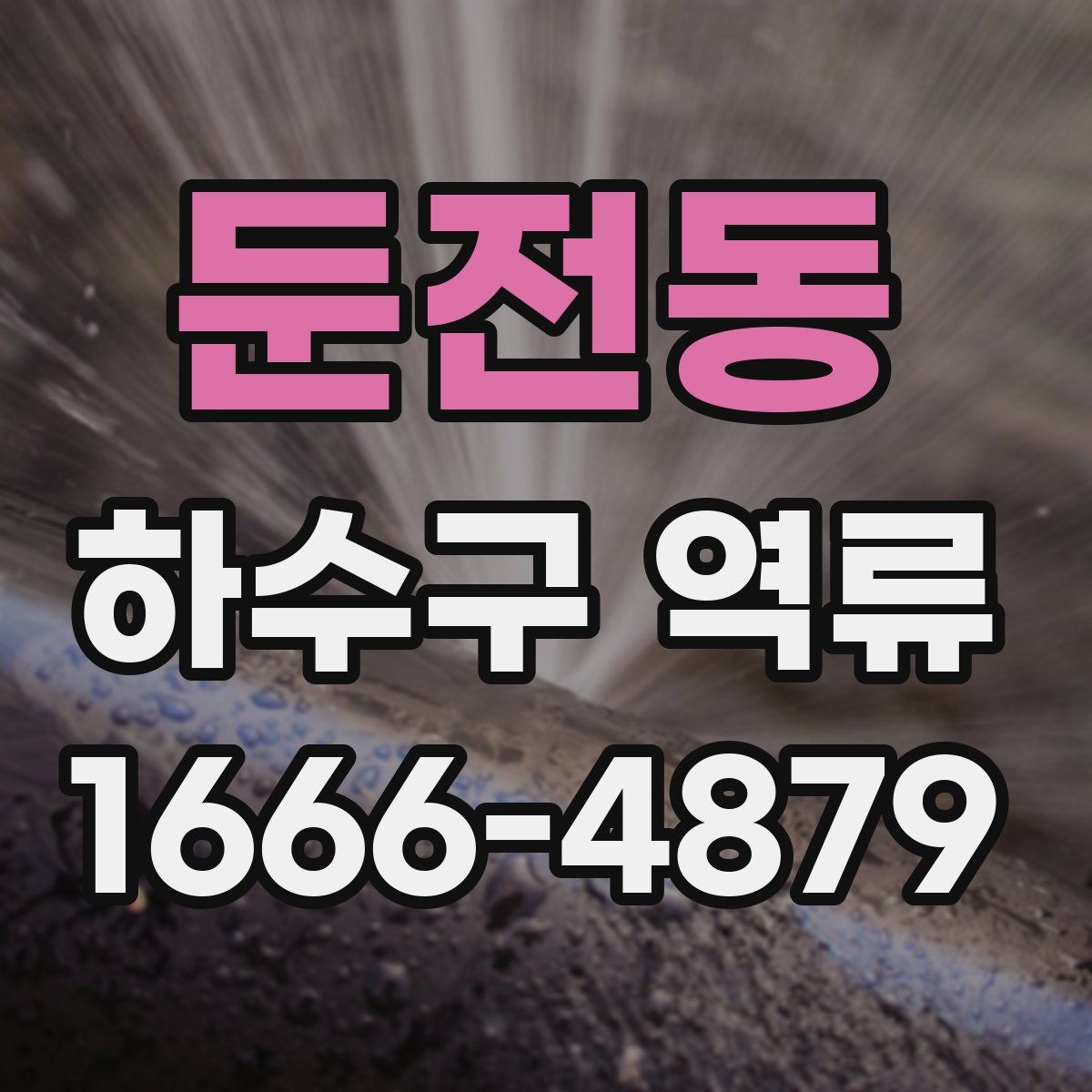 둔전동 하수구 역류