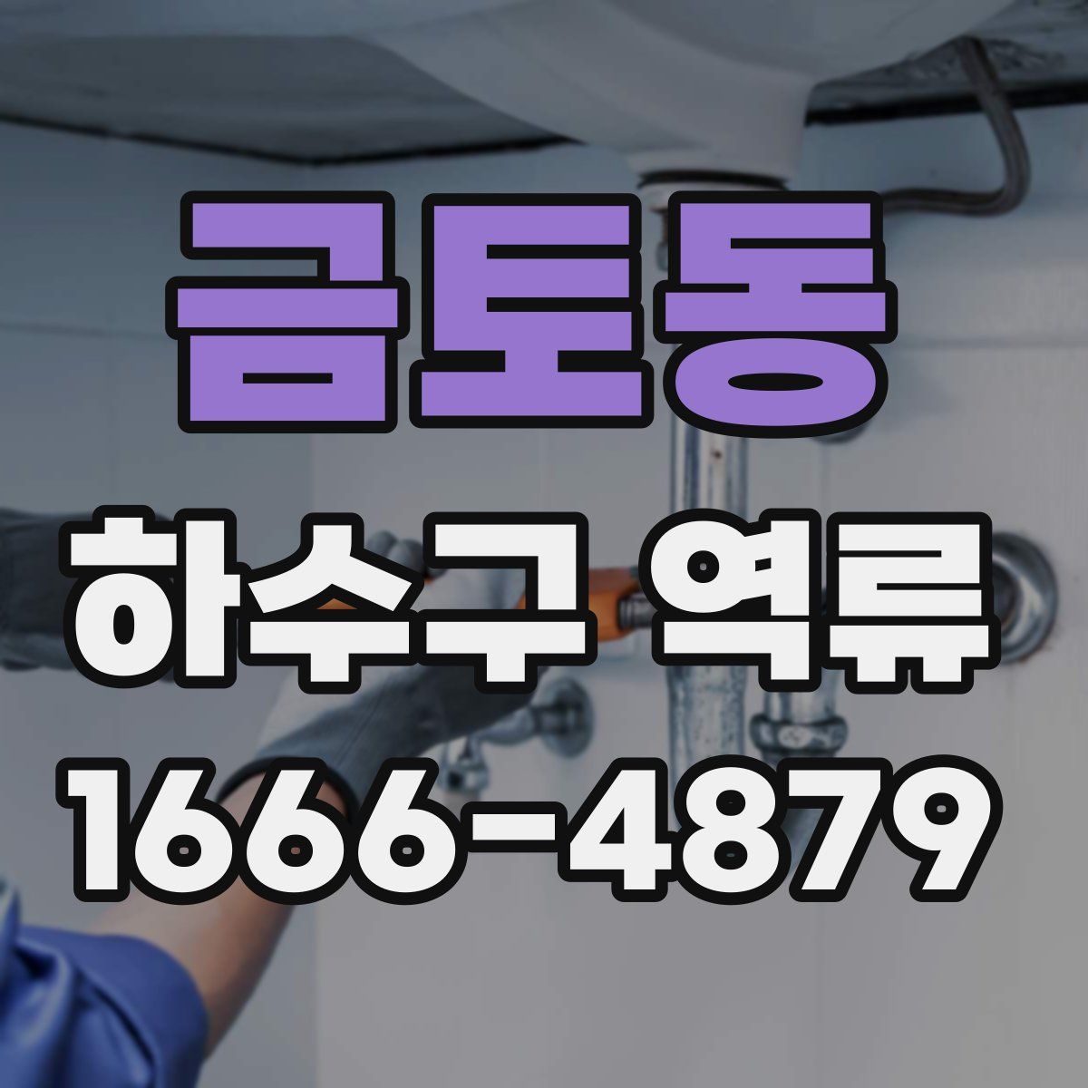 금토동 하수구 역류