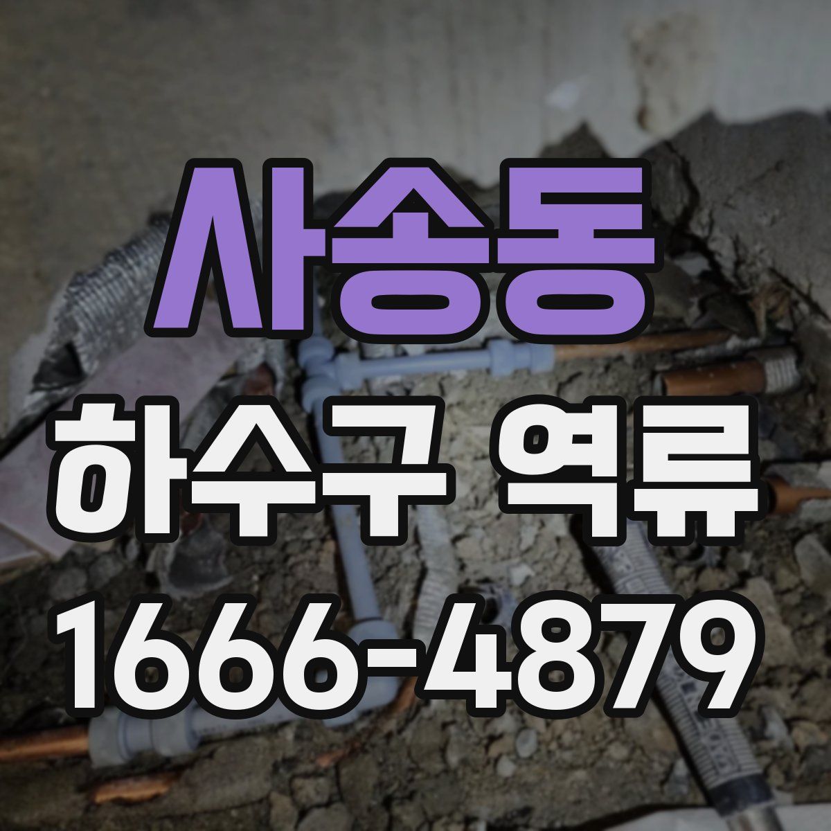 사송동 하수구 역류