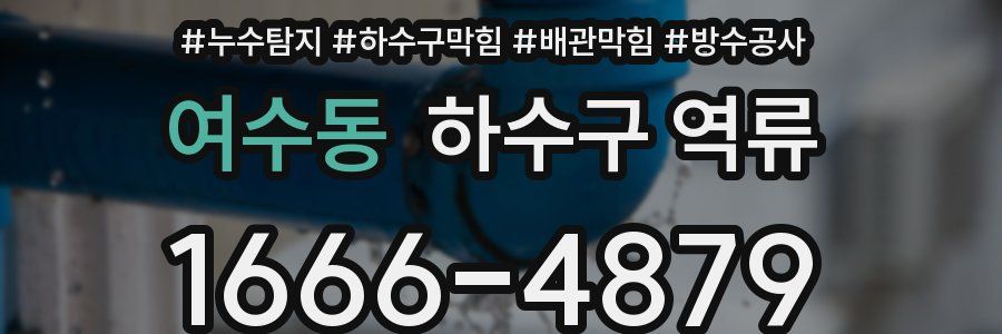 여수동 하수구 역류
