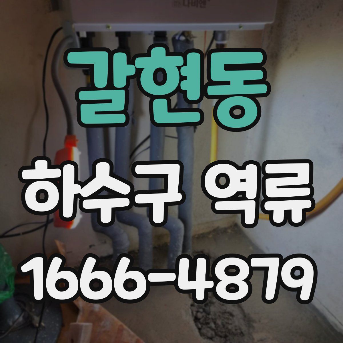 갈현동 하수구 역류