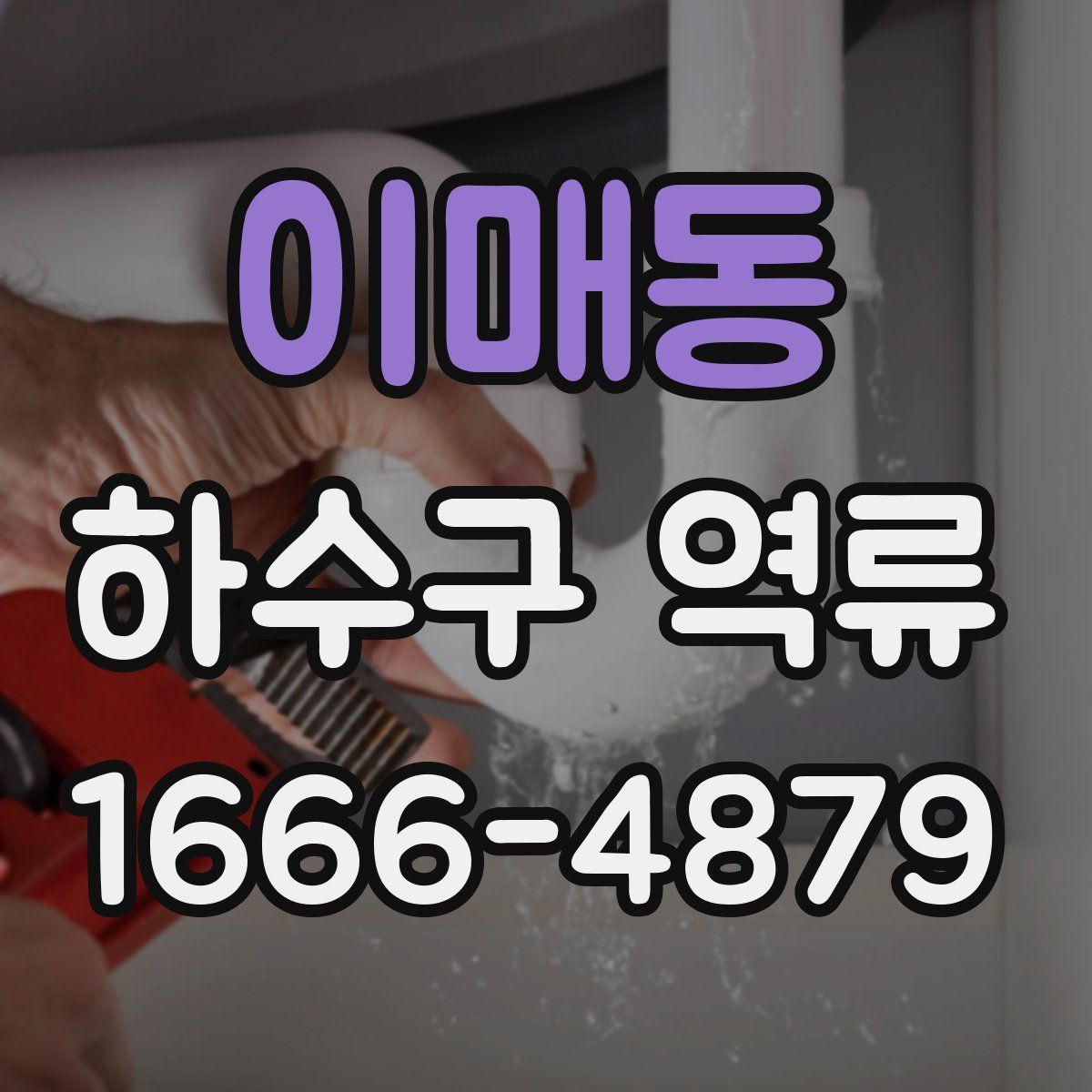 이매동 하수구 역류