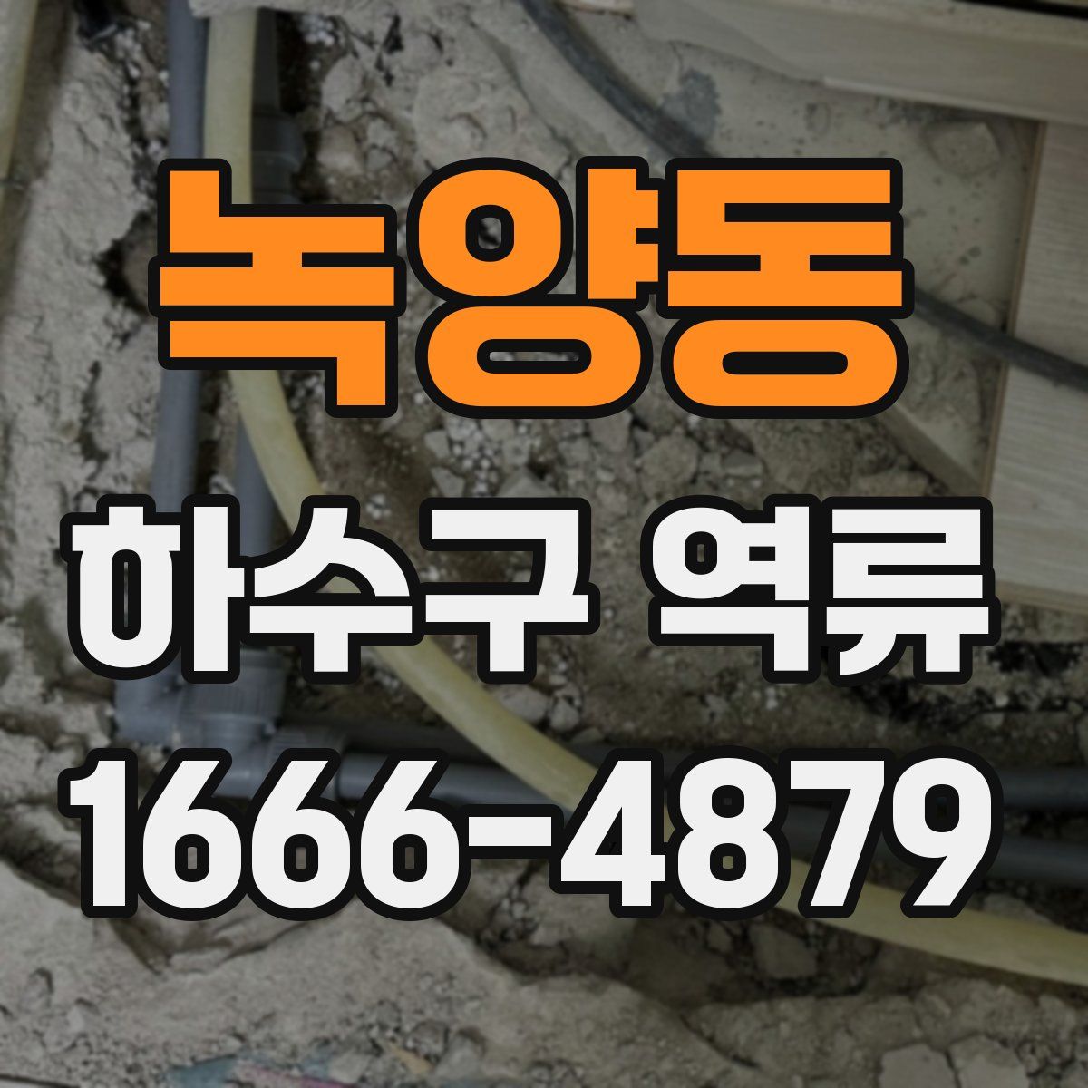 녹양동 하수구 역류