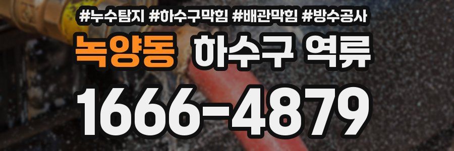 녹양동 하수구 역류