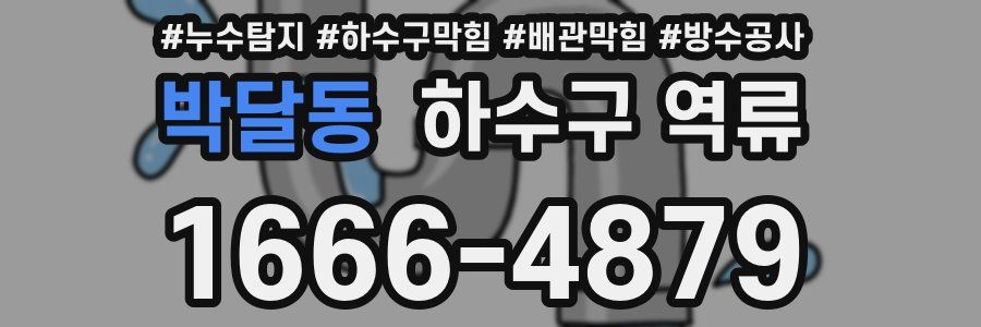 박달동 하수구 역류