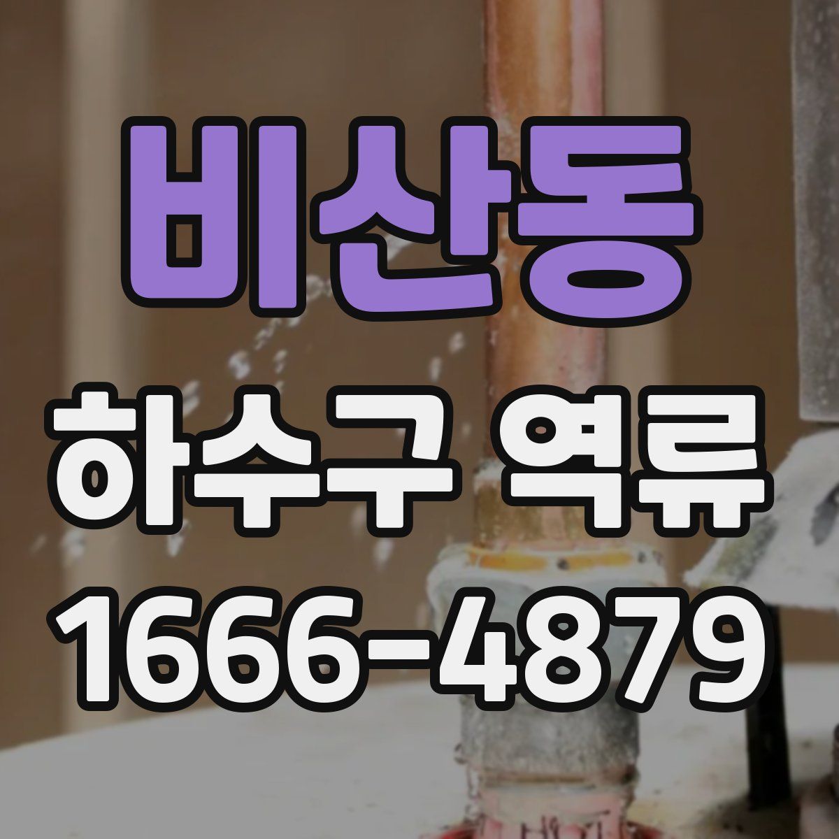 비산동 하수구 역류