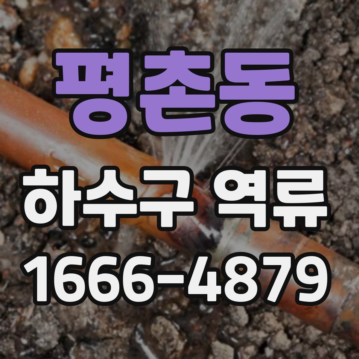 평촌동 하수구 역류