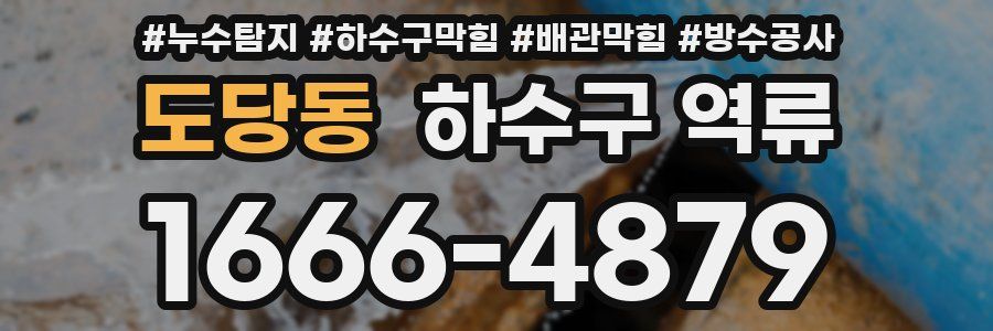 도당동 하수구 역류