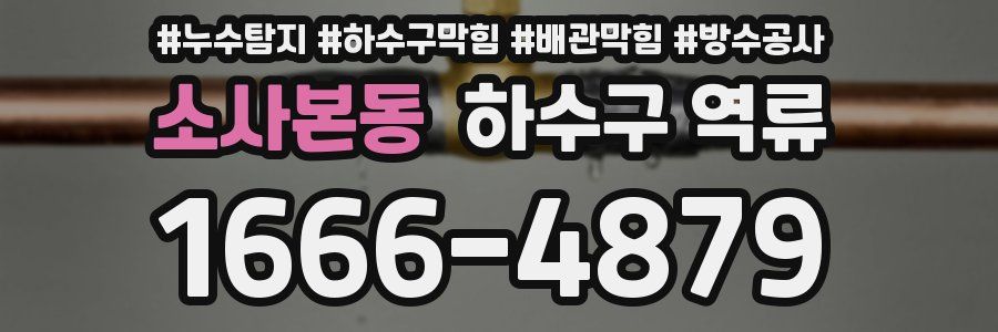 소사본동 하수구 역류