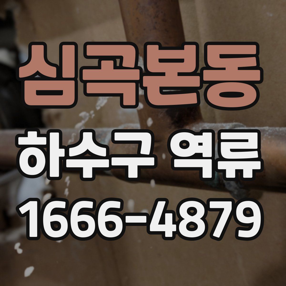 심곡본동 하수구 역류