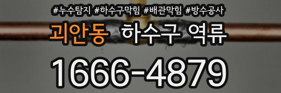괴안동 하수구 역류