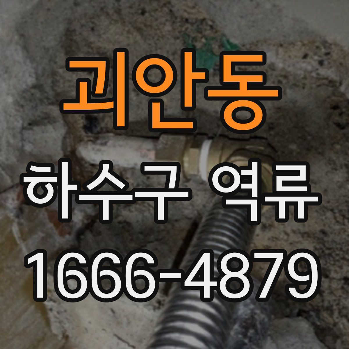 괴안동 하수구 역류