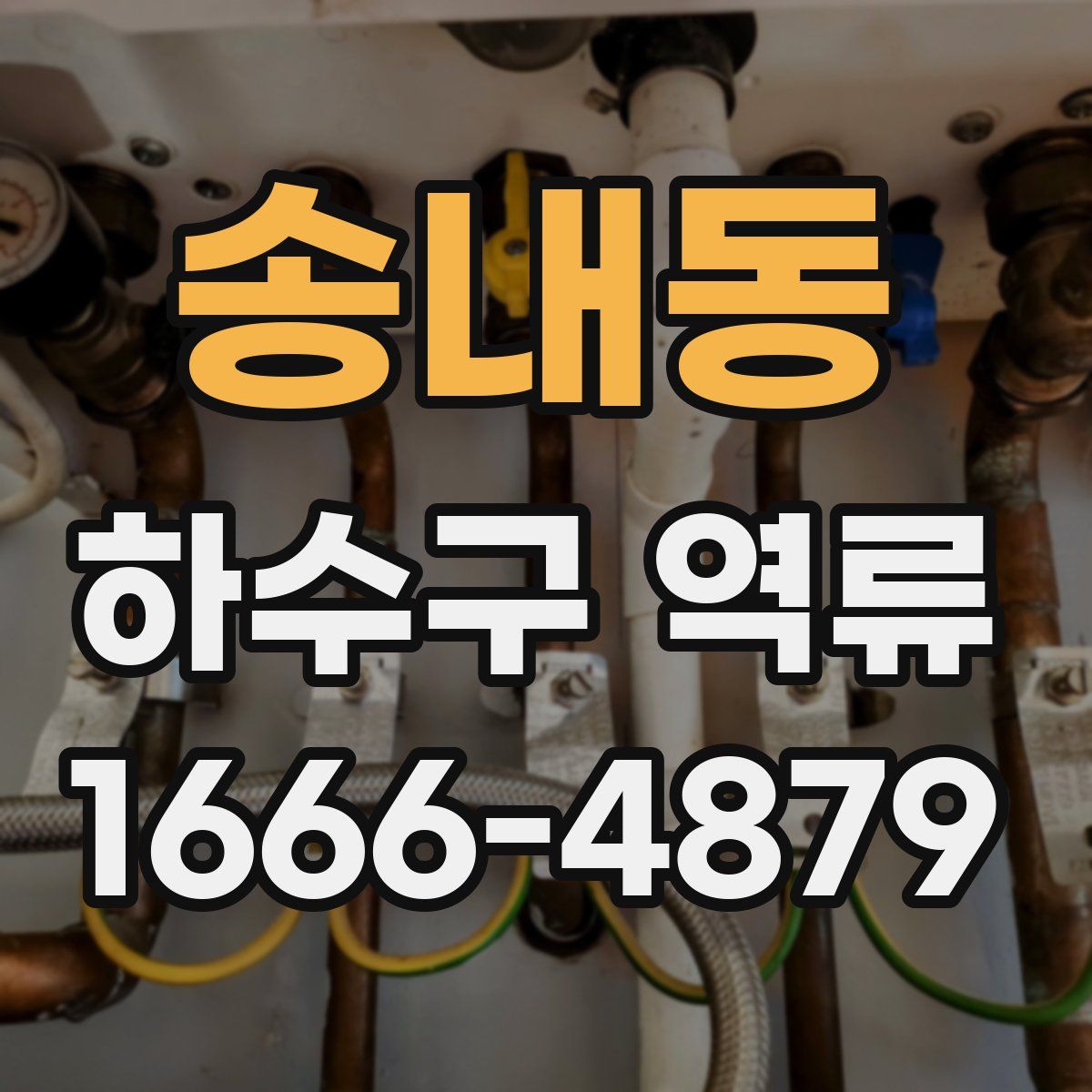 송내동 하수구 역류
