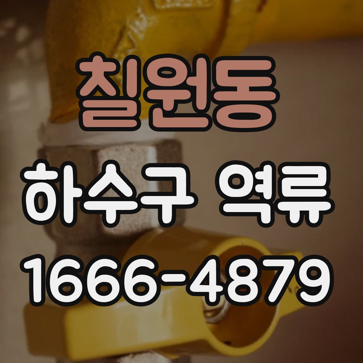칠원동 하수구 역류