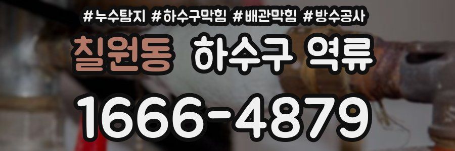칠원동 하수구 역류