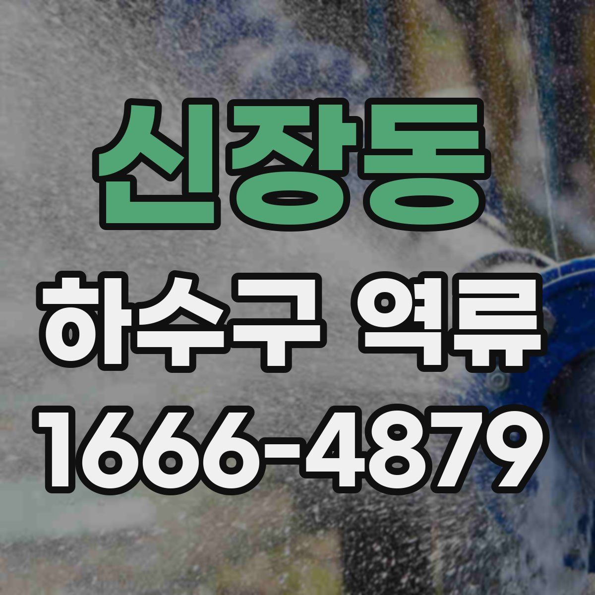 신장동 하수구 역류
