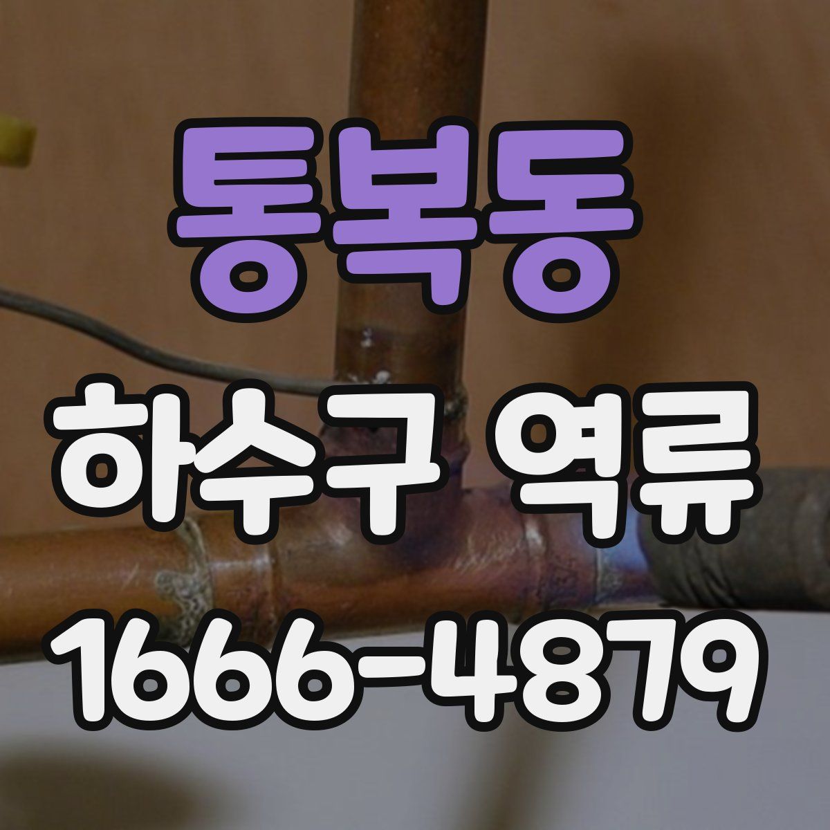 통복동 하수구 역류