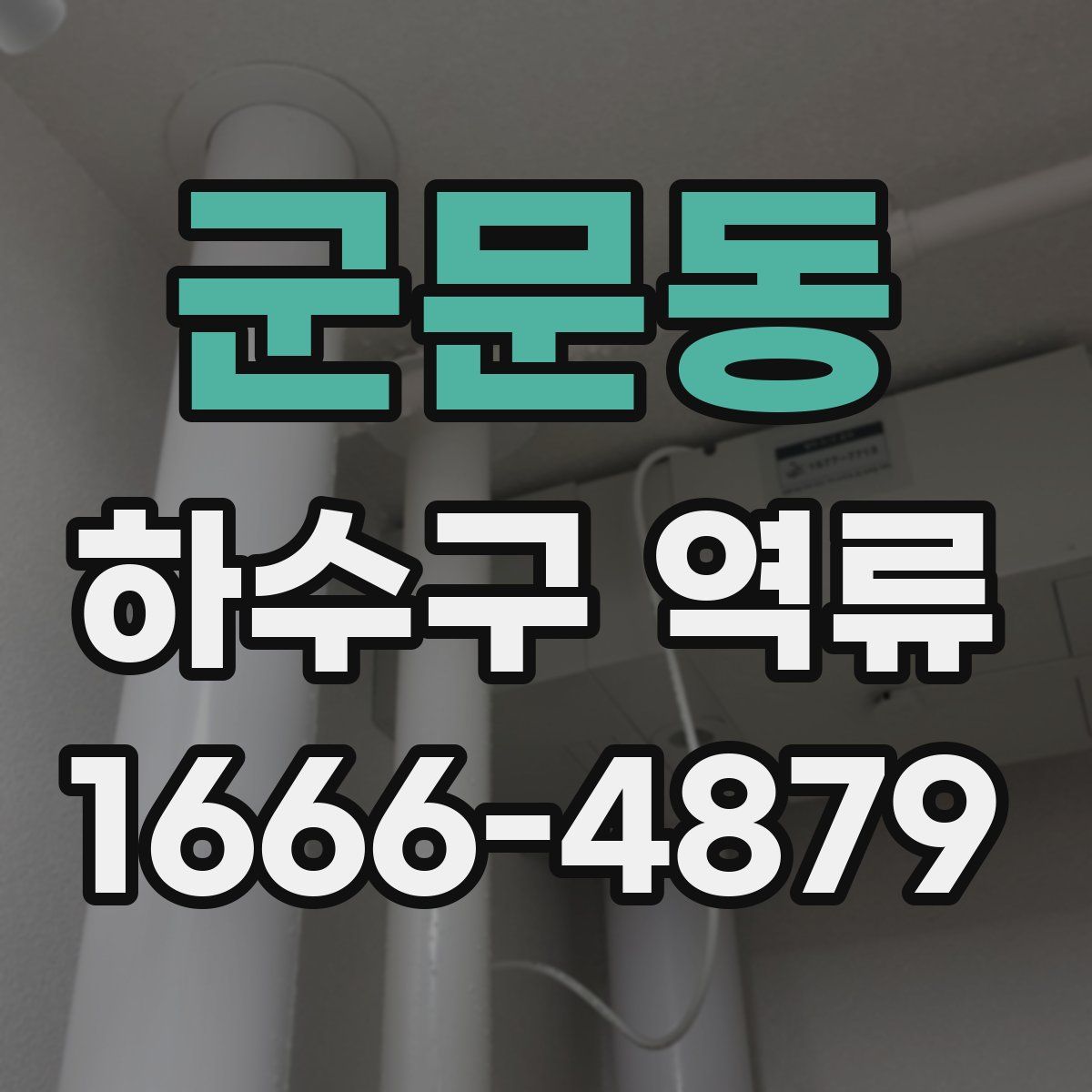 군문동 하수구 역류