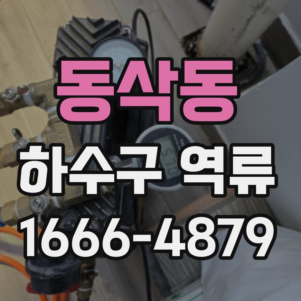 동삭동 하수구 역류