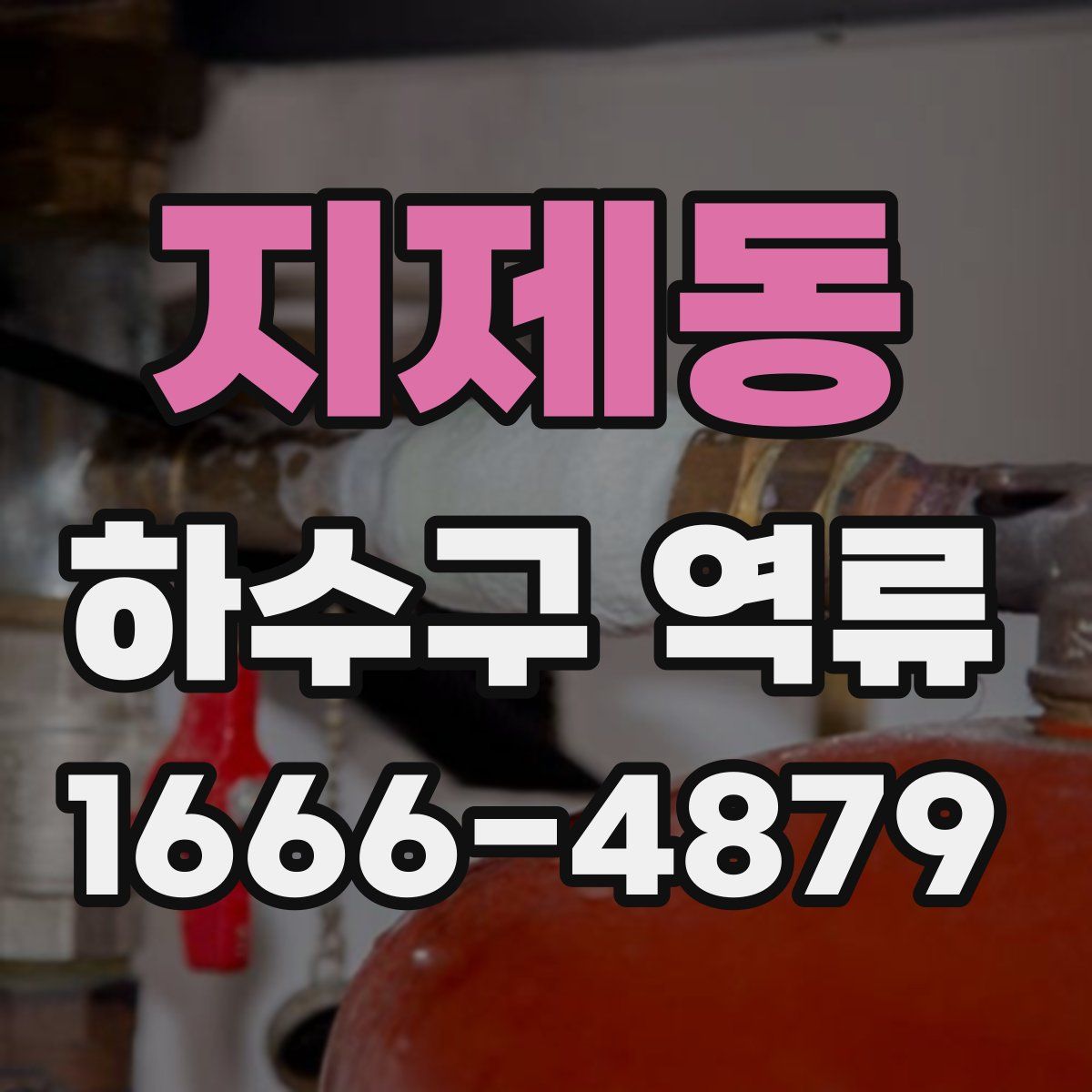 지제동 하수구 역류