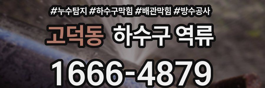 고덕동 하수구 역류
