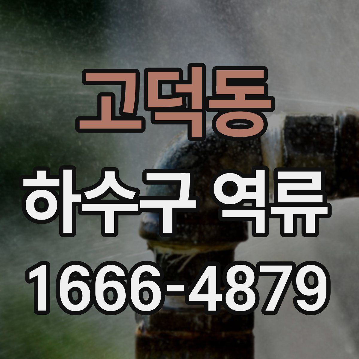고덕동 하수구 역류