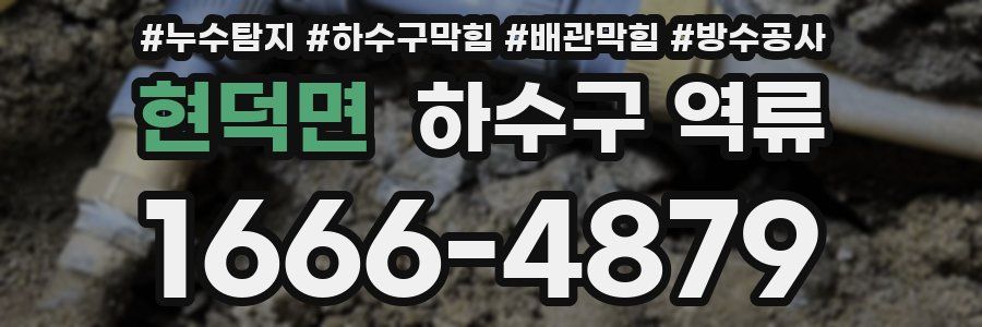 현덕면 하수구 역류
