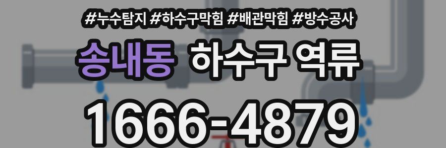 송내동 하수구 역류