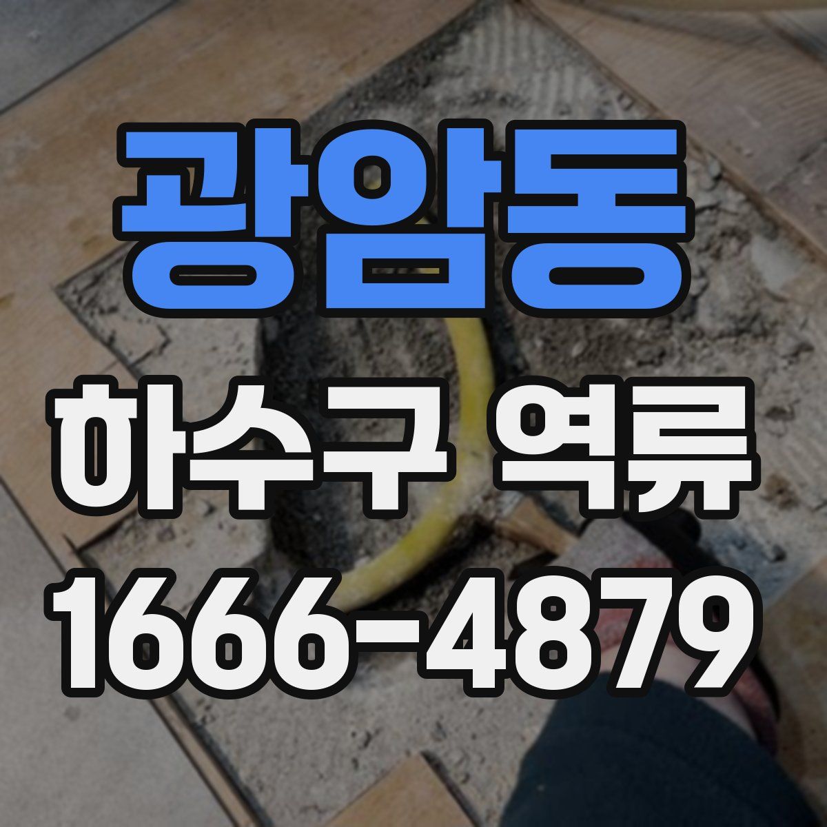 광암동 하수구 역류