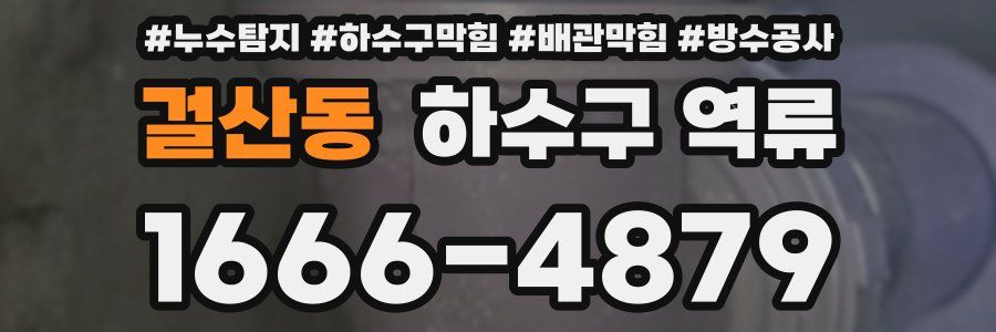 걸산동 하수구 역류