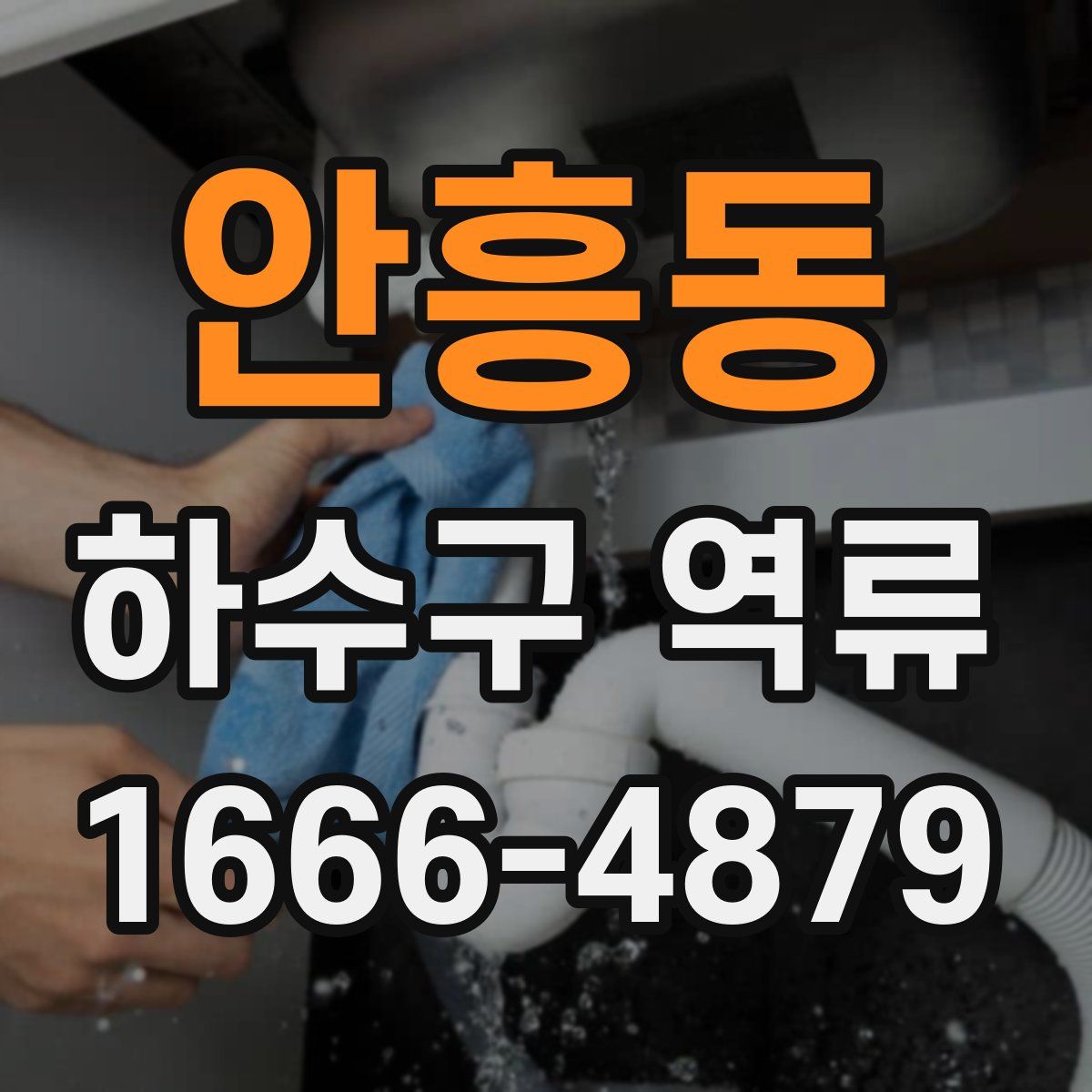 안흥동 하수구 역류