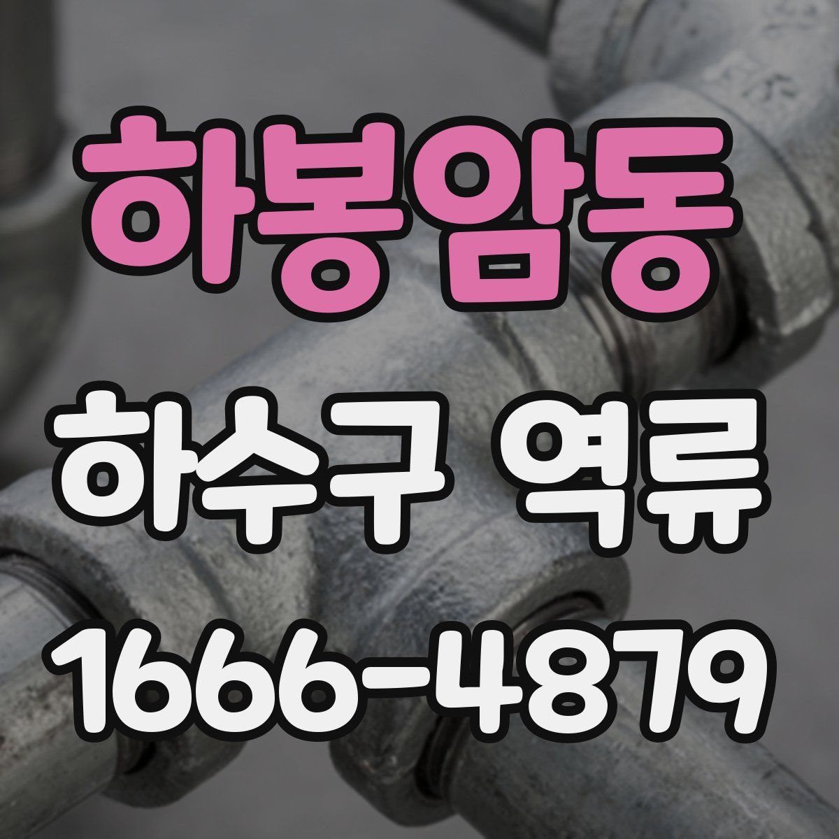 하봉암동 하수구 역류