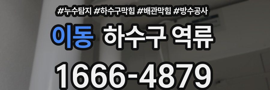 이동 하수구 역류