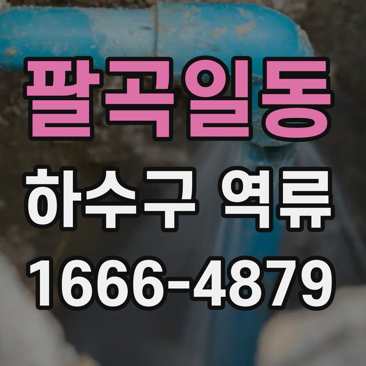 팔곡일동 하수구 역류
